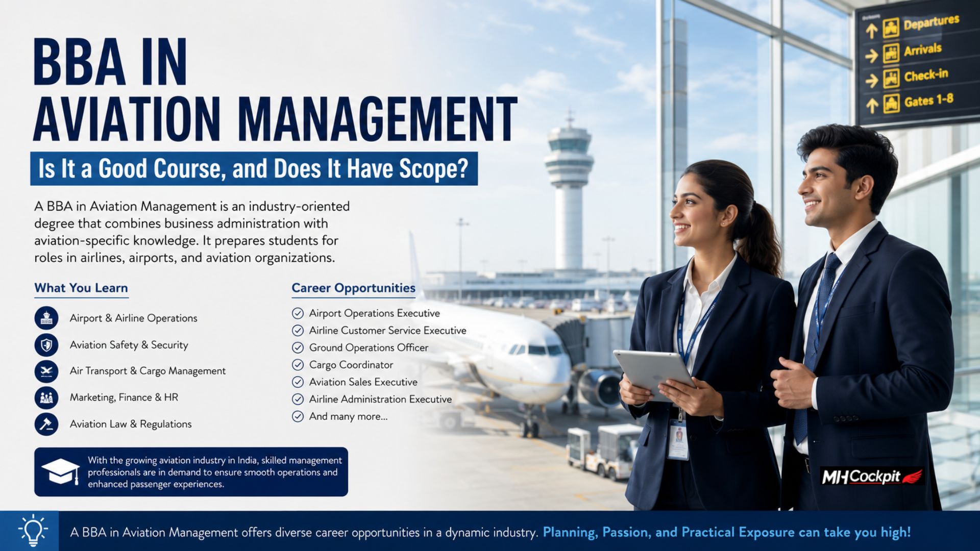 Is a BBA in Aviation Management a Good Course, and Does It Have Scope