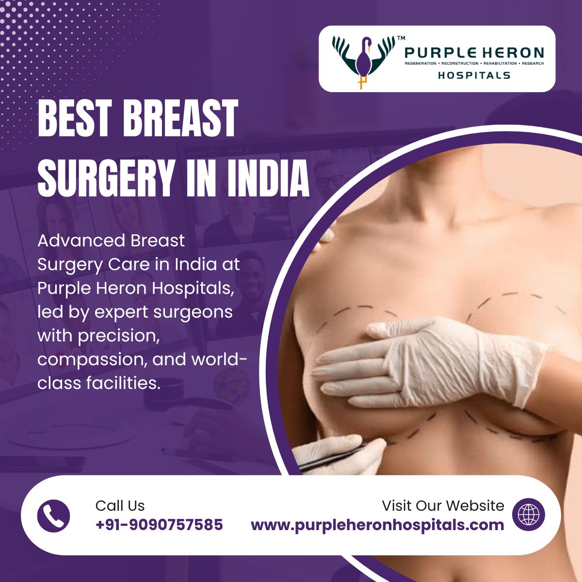 Best Breast Surgery in India – Purple Heron Hospitals
